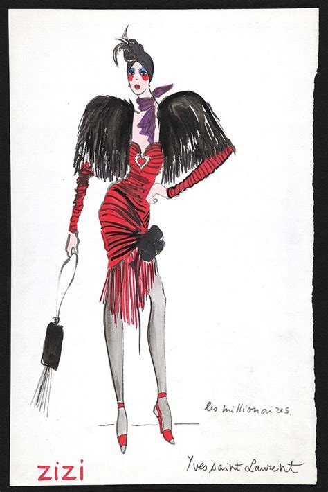 ysl imagination|yves saint laurent sketches.